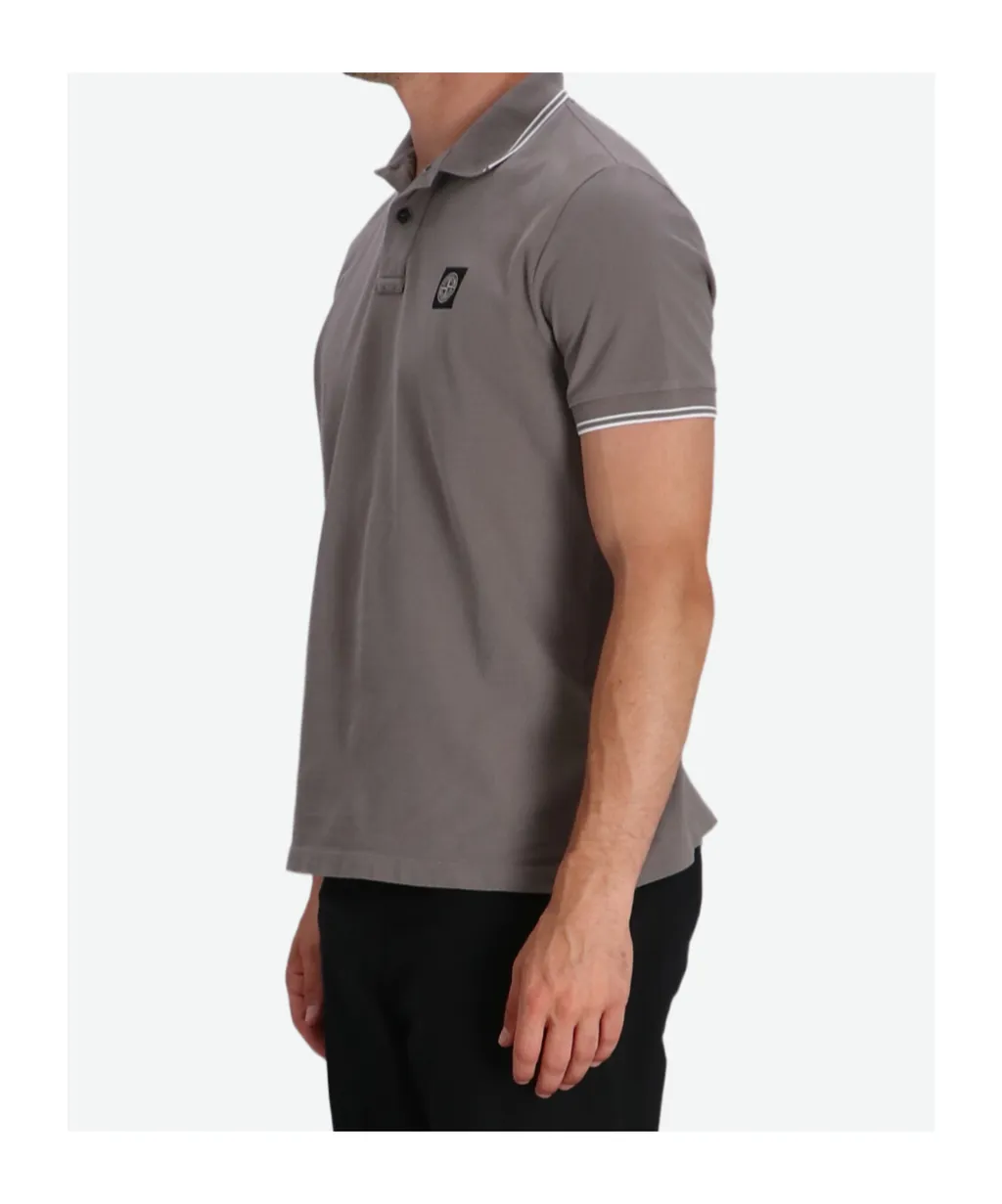 Logo-Patch Cotton Polo Shirt