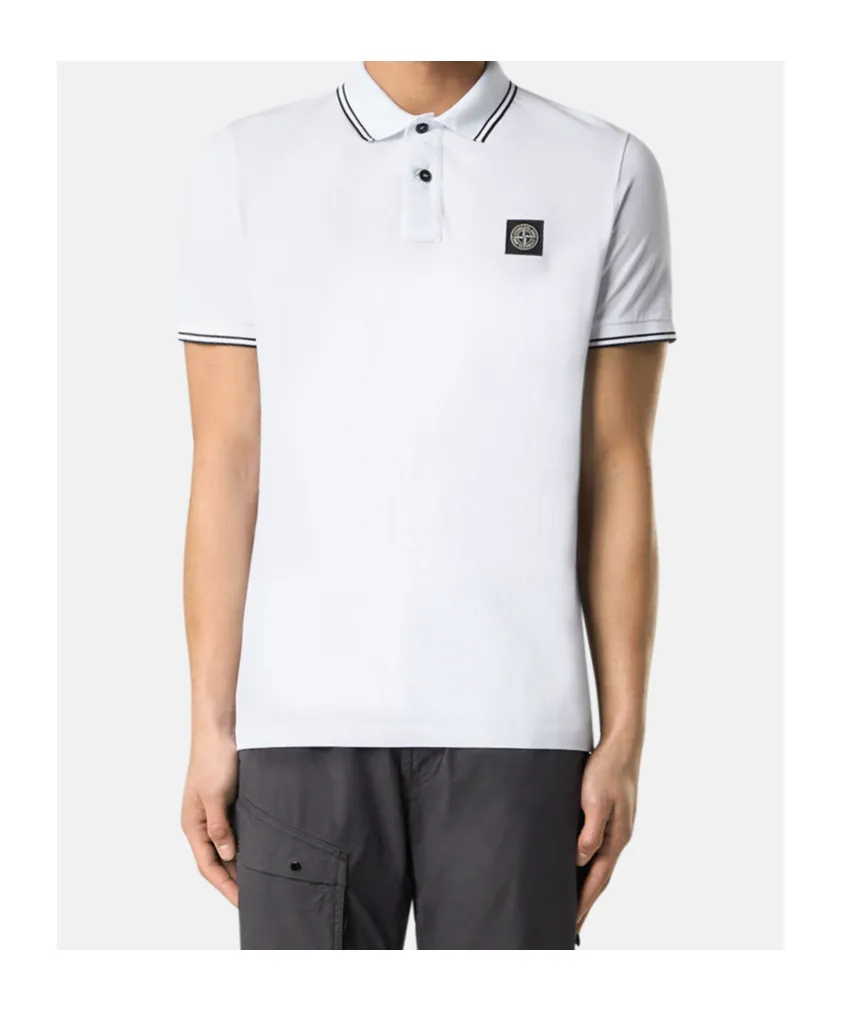 Tipped-Collar Polo Shirt