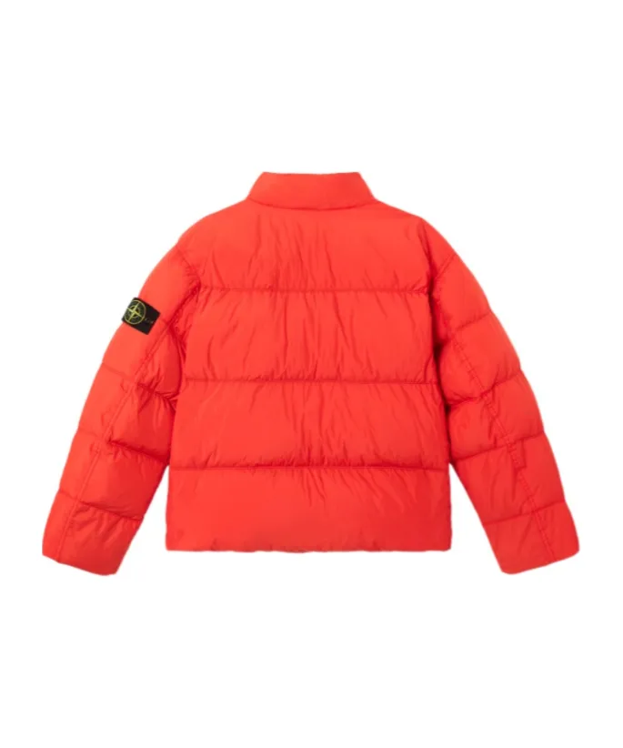 Logo Patch High Neck Puffer Jacket