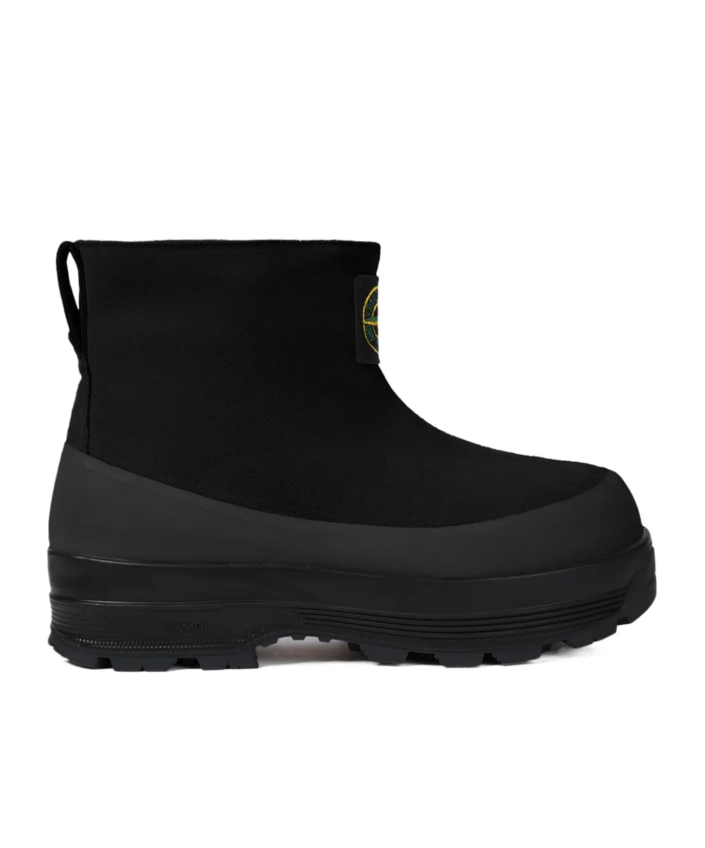 Suede Rubber-Band Boots