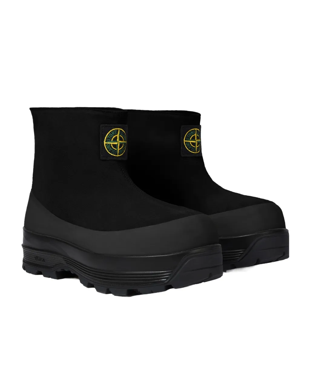Suede Rubber-Band Boots