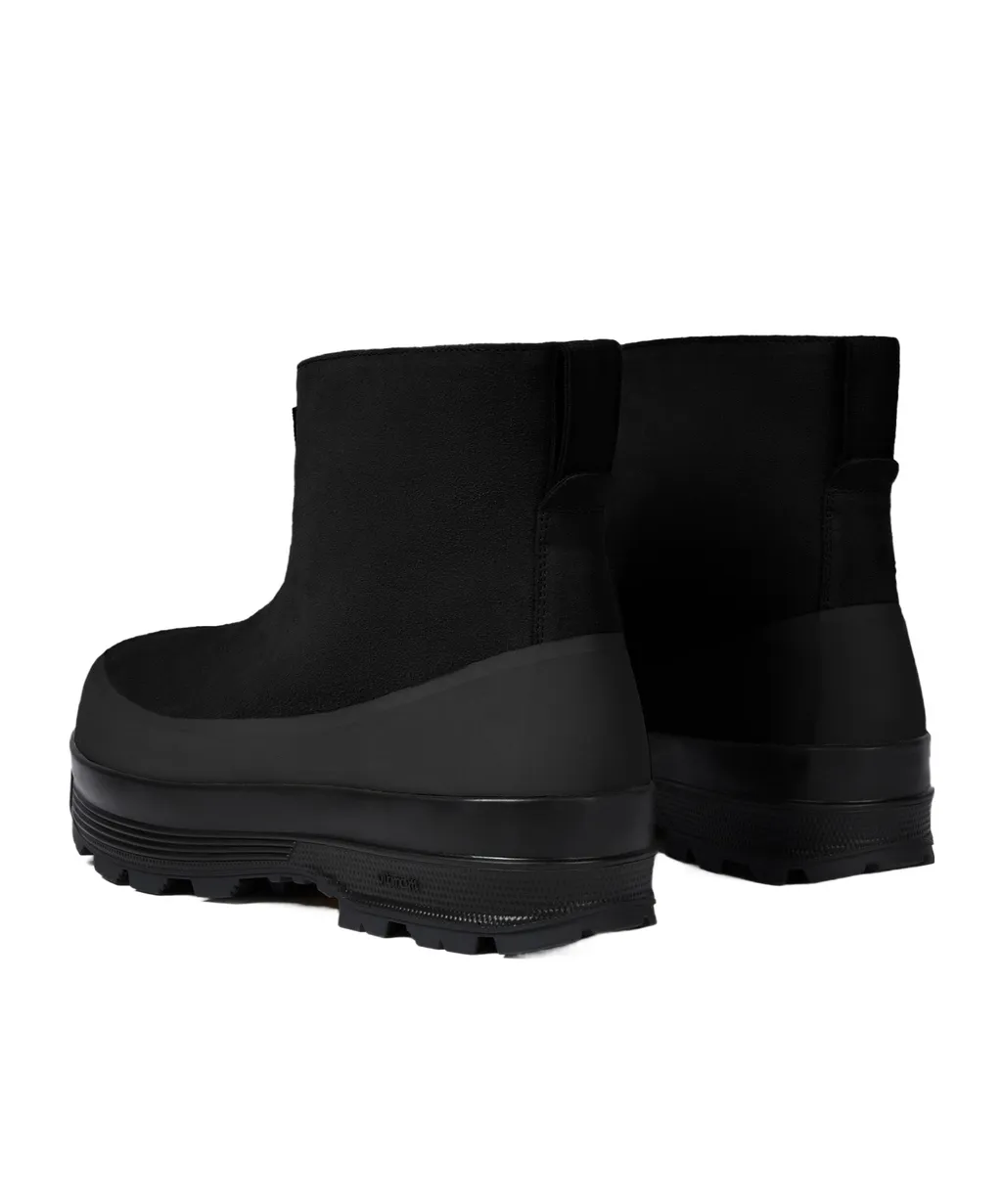 Suede Rubber-Band Boots