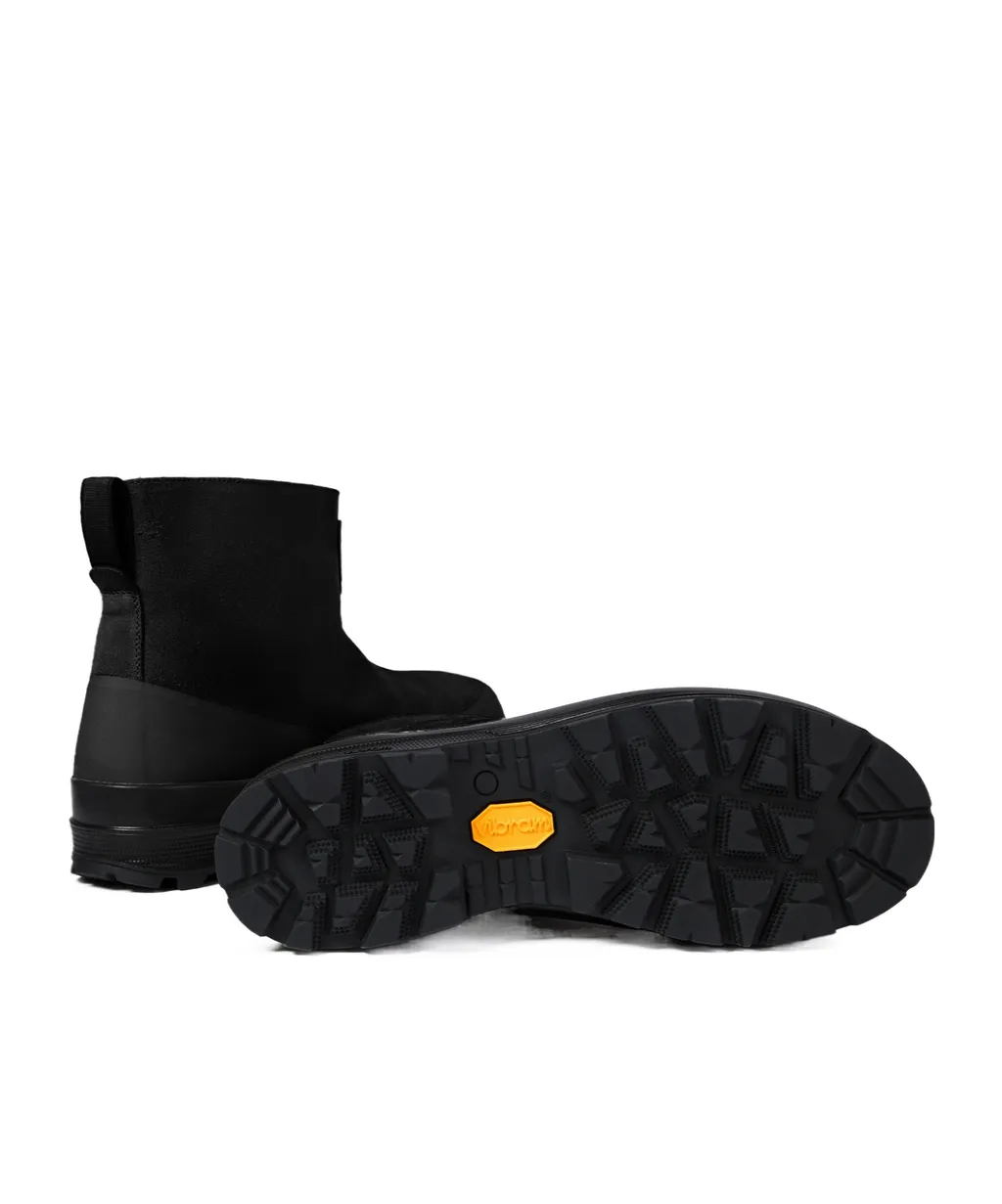 Suede Rubber-Band Boots