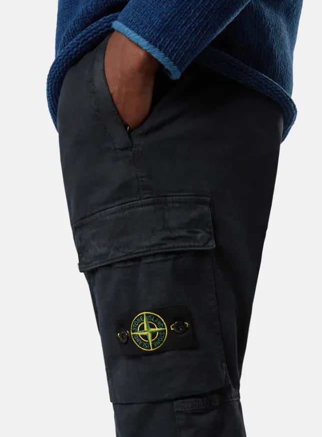 Elasticated-Cuff Cargo Trousers