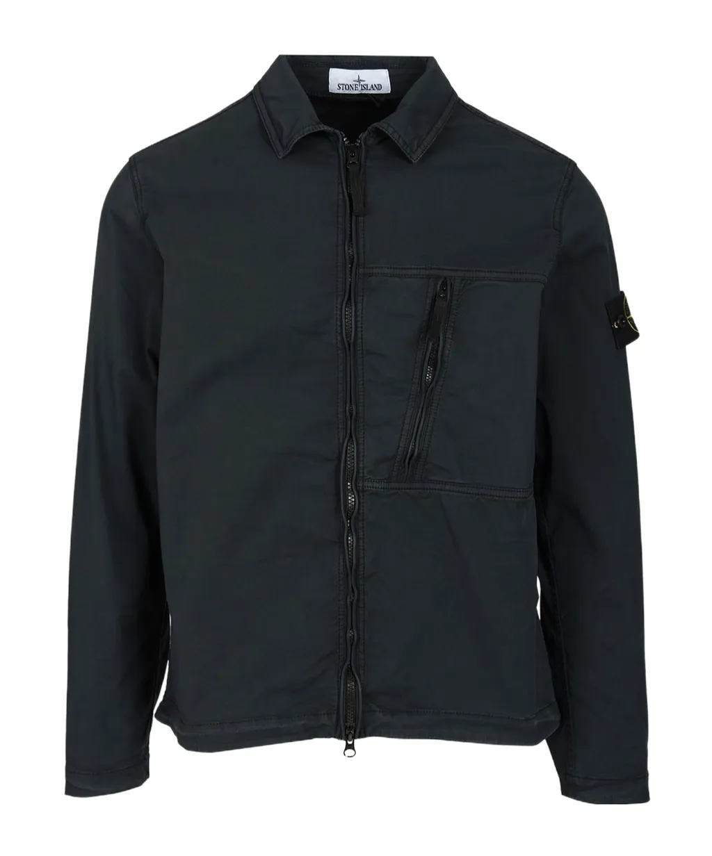 Zip-Fastening Pocket Shirt Jacket