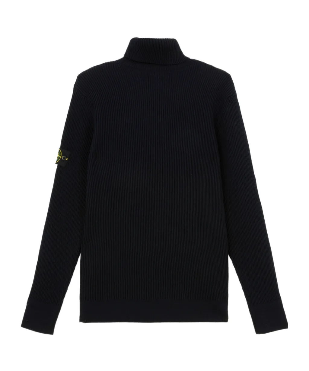 Ribbed Turtleneck Sweater