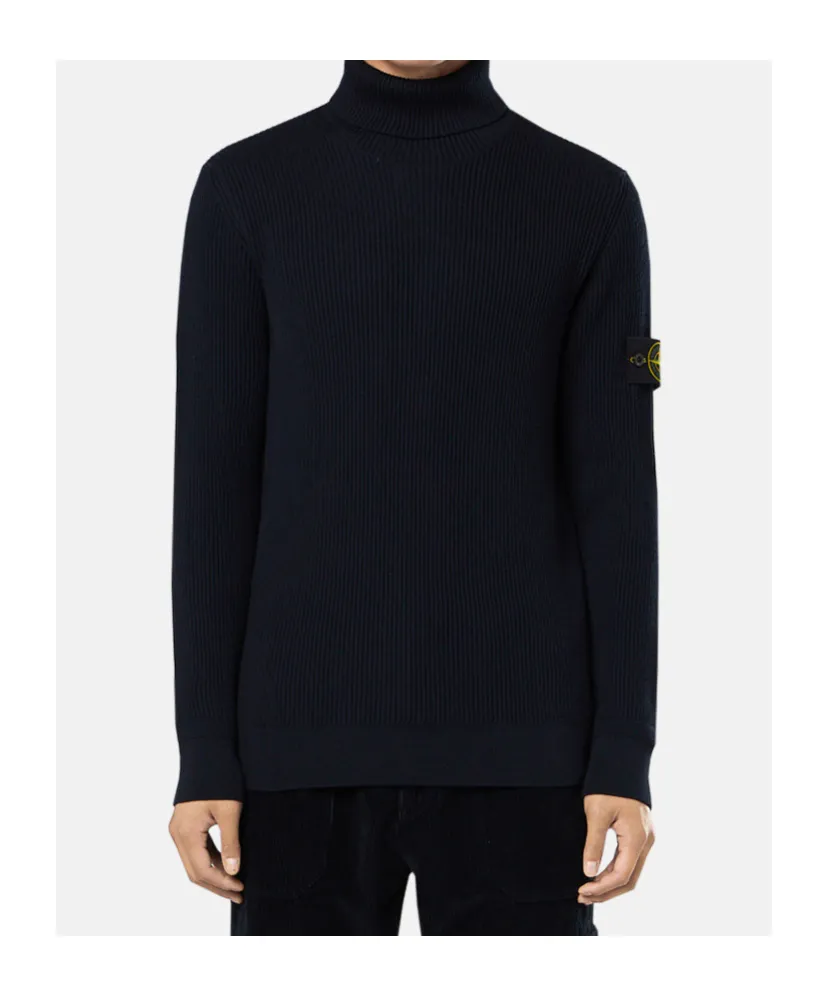 Ribbed Turtleneck Sweater