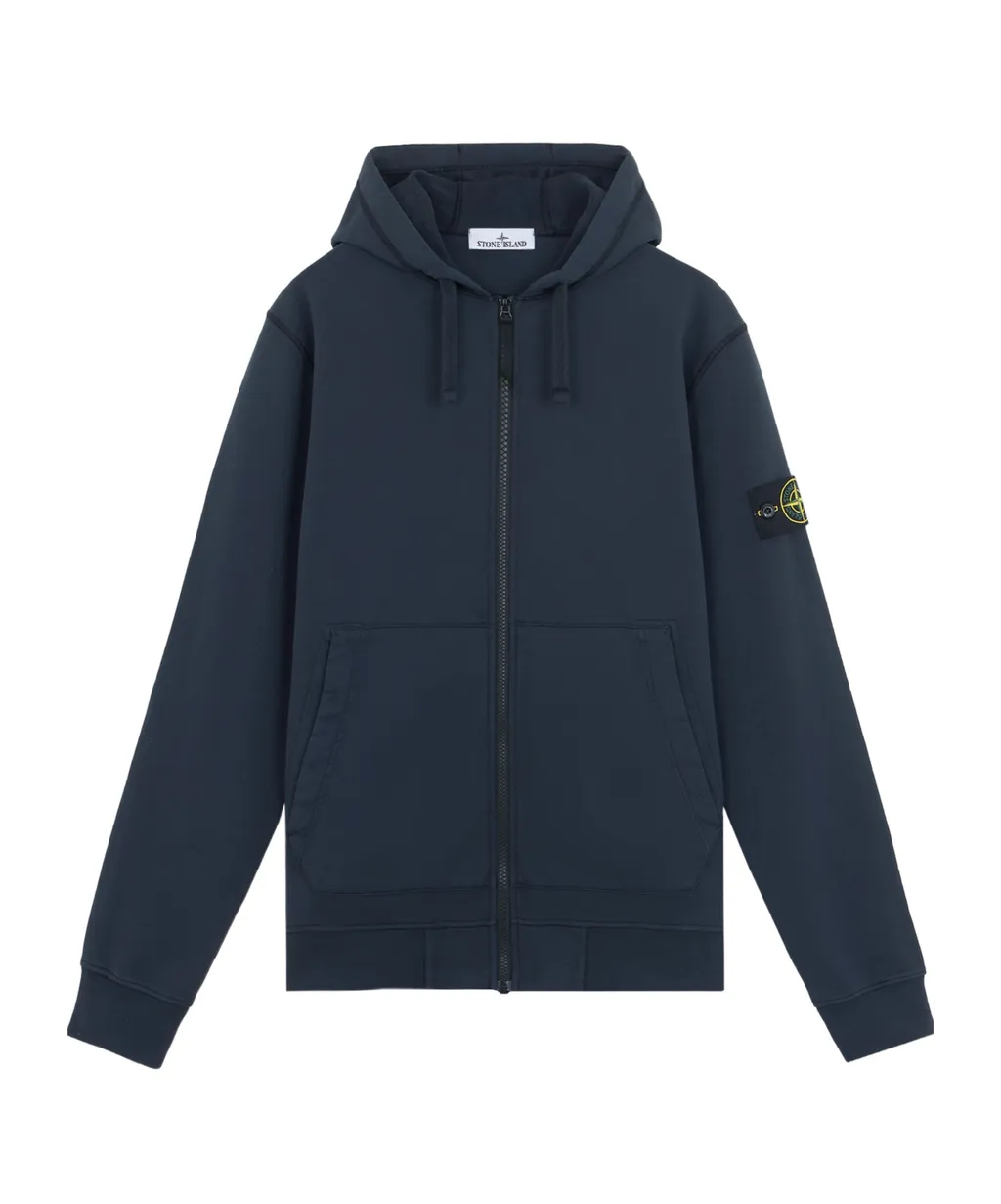 Logo Patch Zip-Up Hoodie
