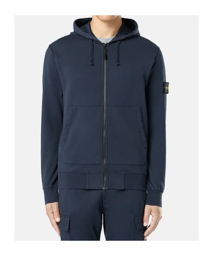 Logo Patch Zip-Up Hoodie