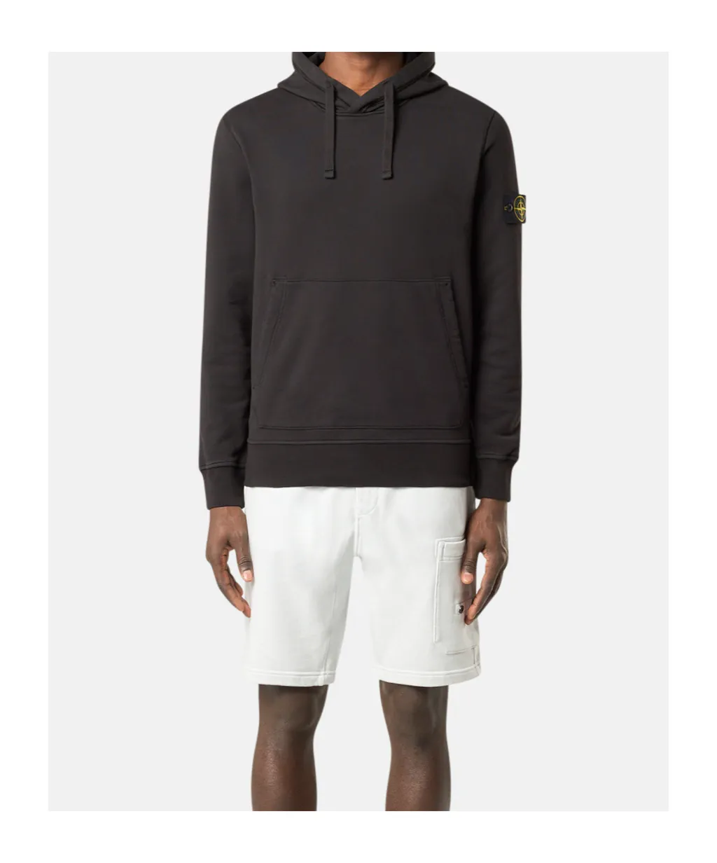 Logo Patch Drawstring Hoodie