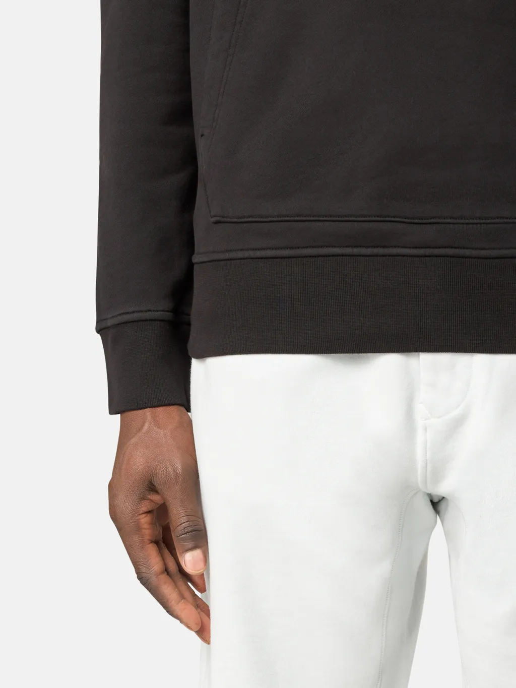 Logo Patch Drawstring Hoodie