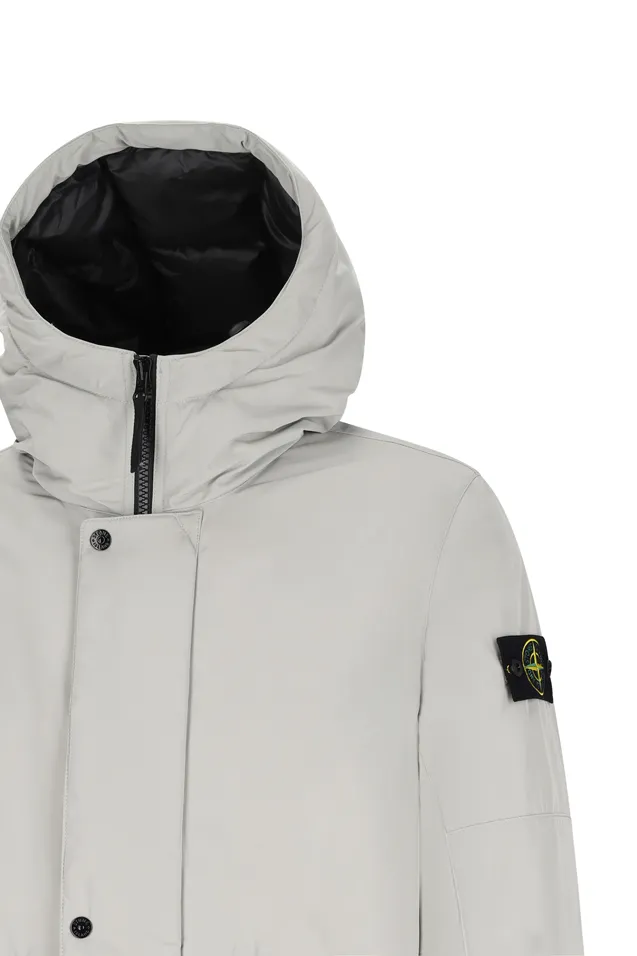Micro Twill Long Parka