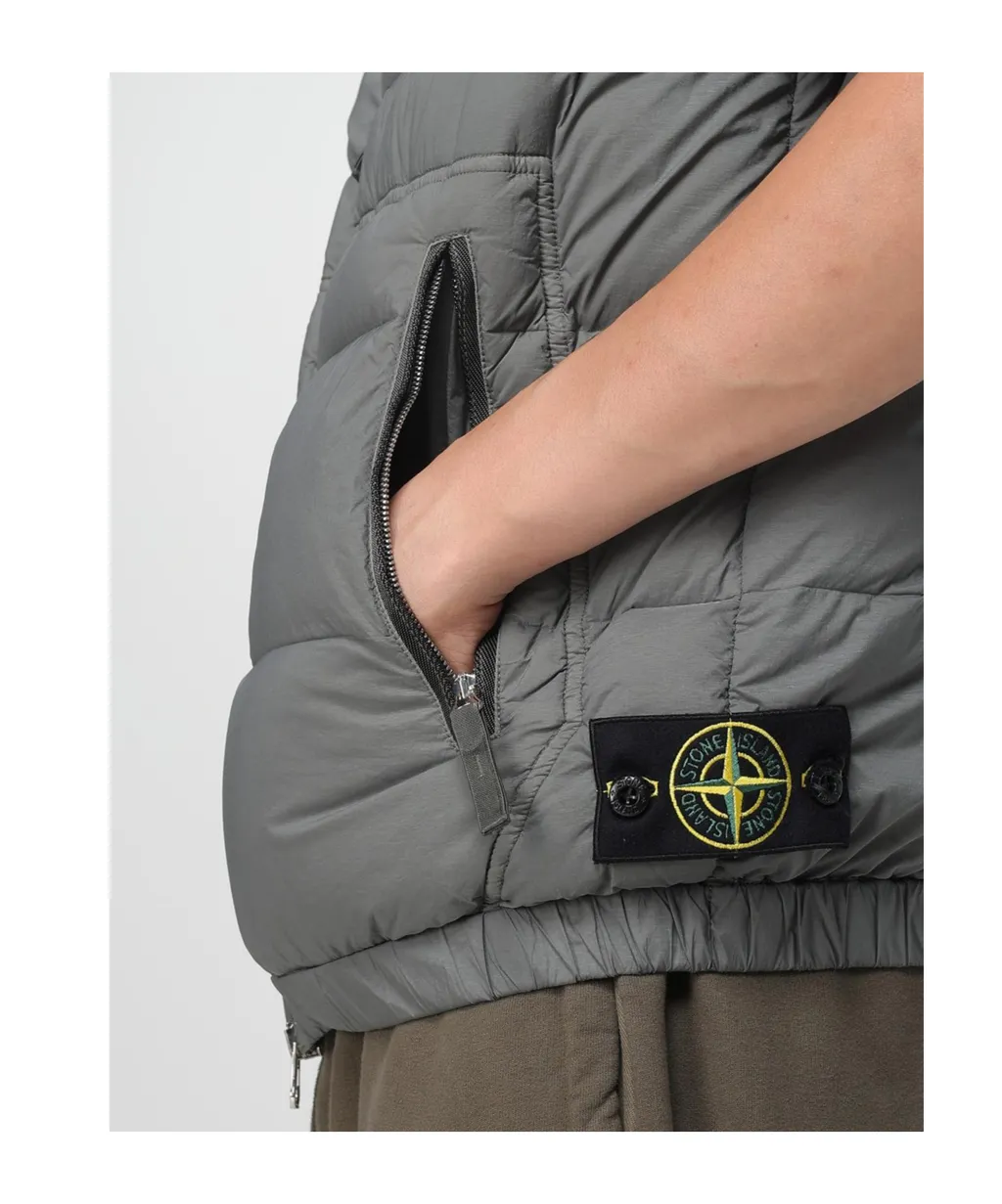 Stand Collar Down Vest