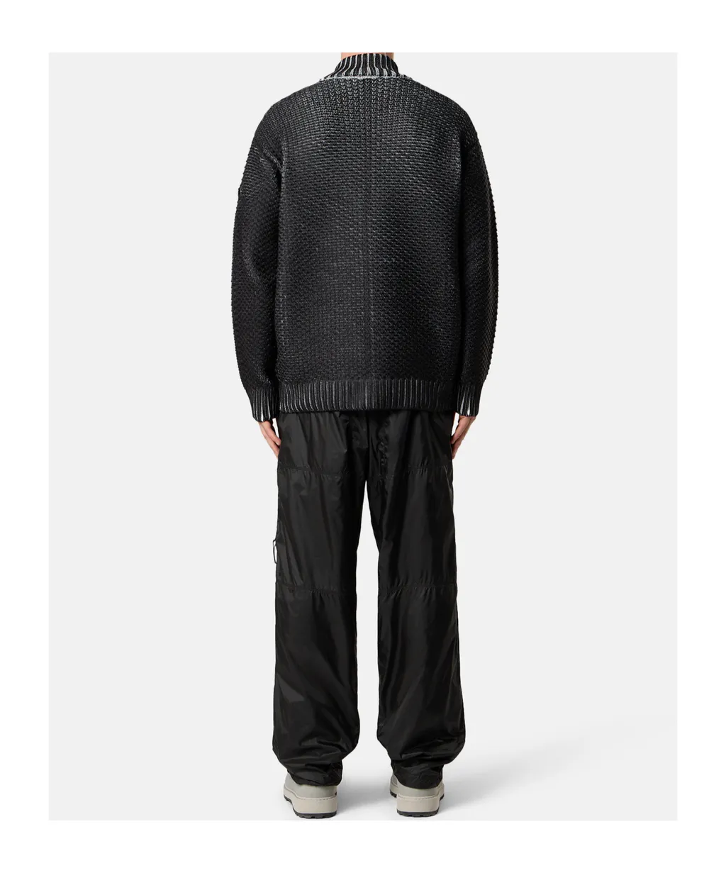 Panelled Zip-Detail Trousers