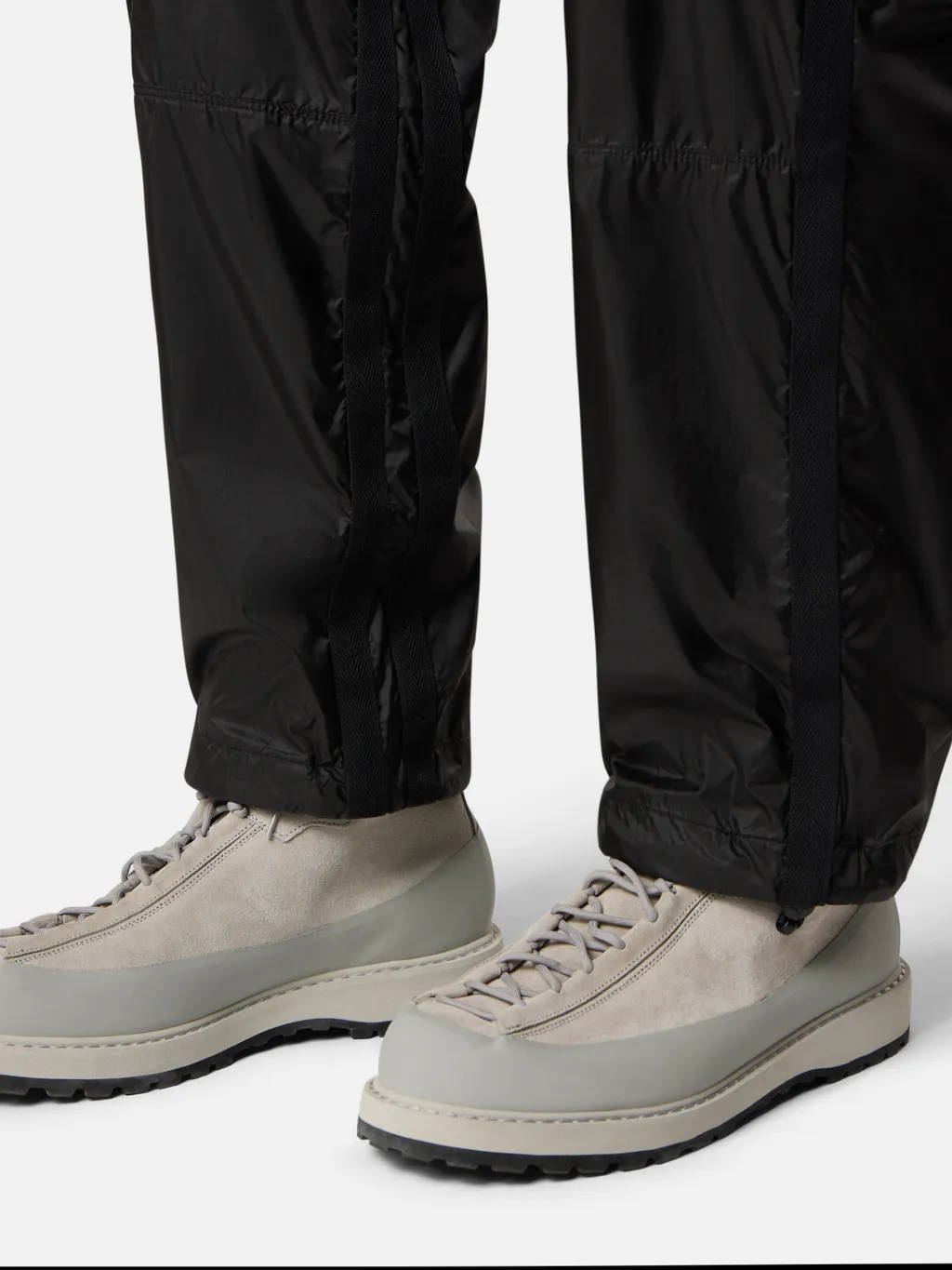 Panelled Zip-Detail Trousers