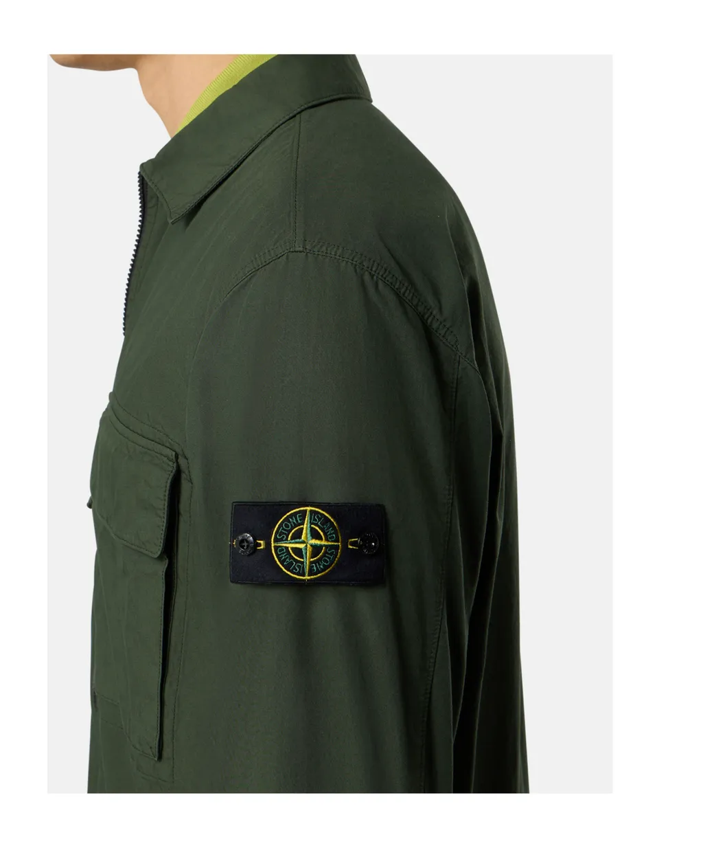 Compass-Badge Zip-Up Jacket