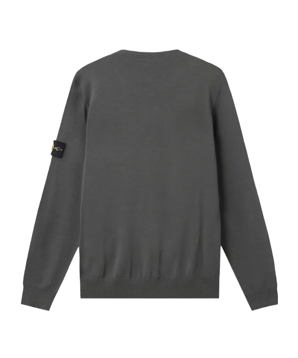 Compass-Badge Crew-Neck Sweater