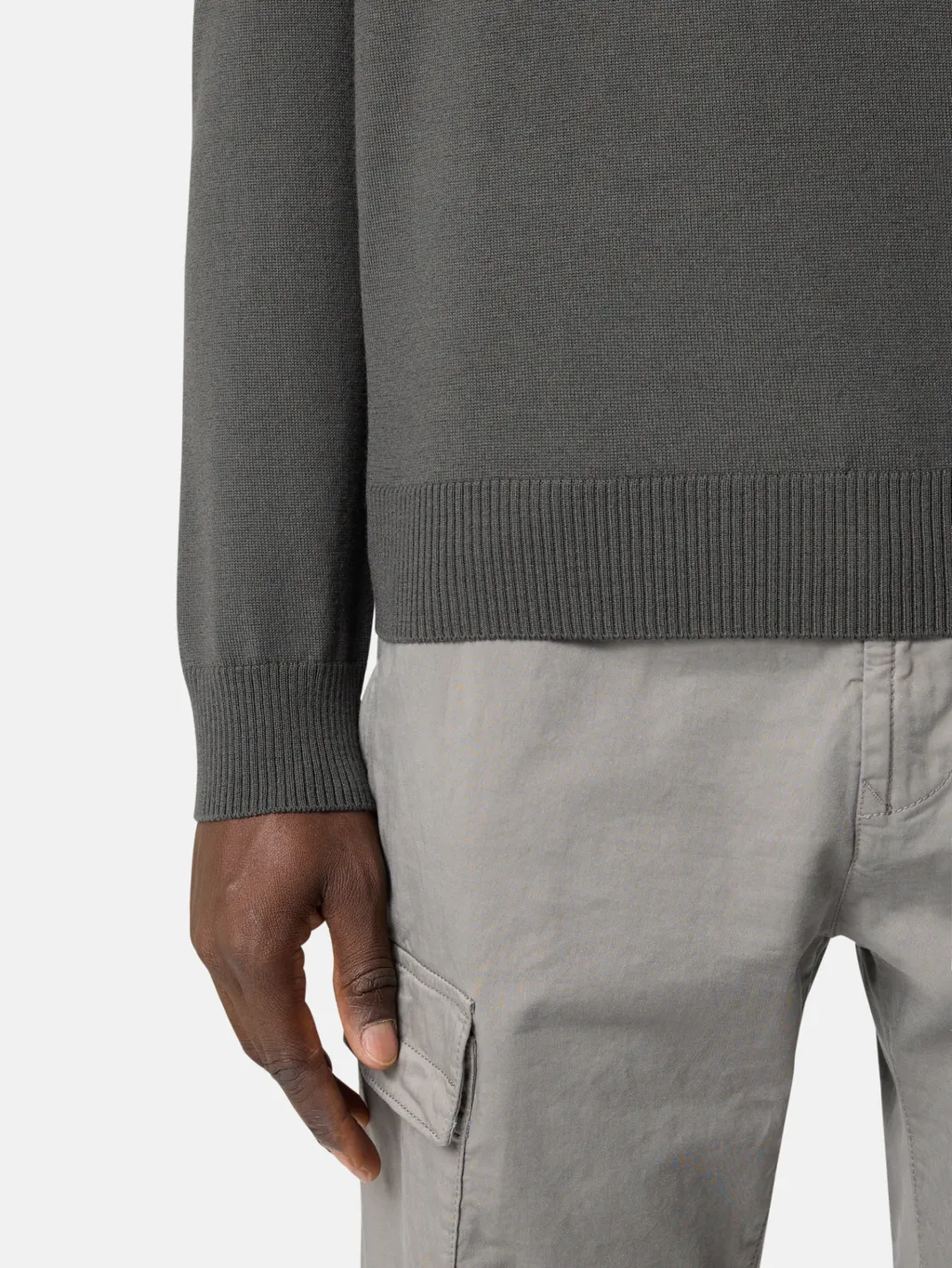 Compass-Badge Crew-Neck Sweater