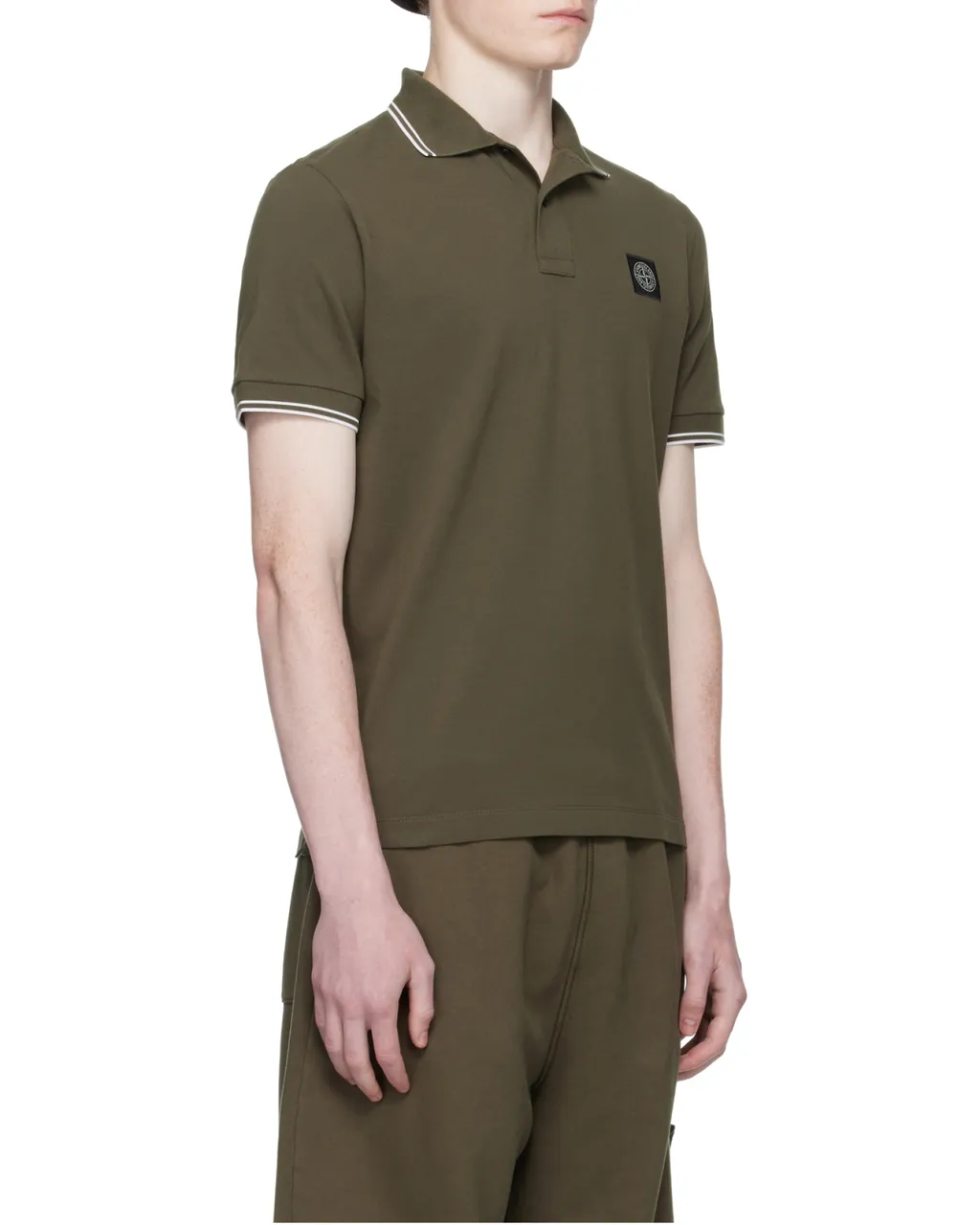 Logo Patch Buttoned Polo Shirt