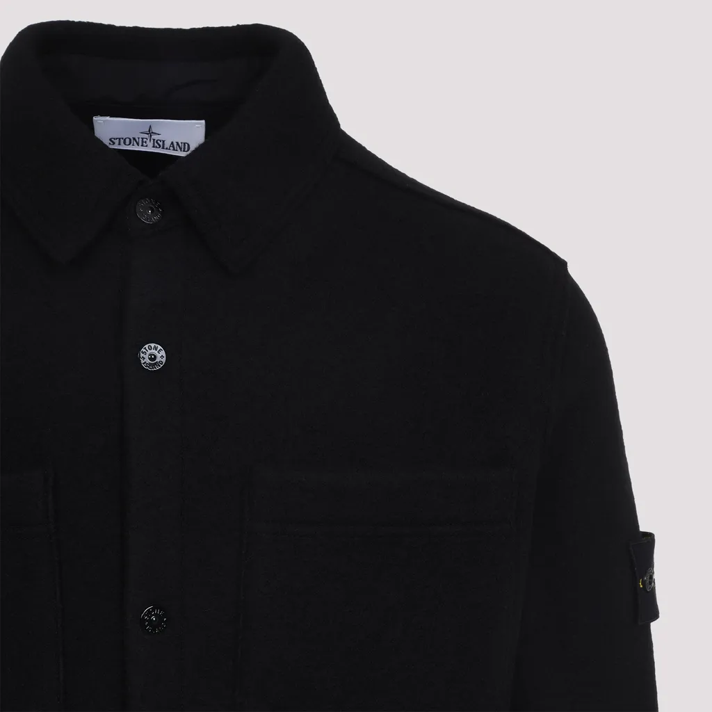 Logo Patch Buttoned Cardigan