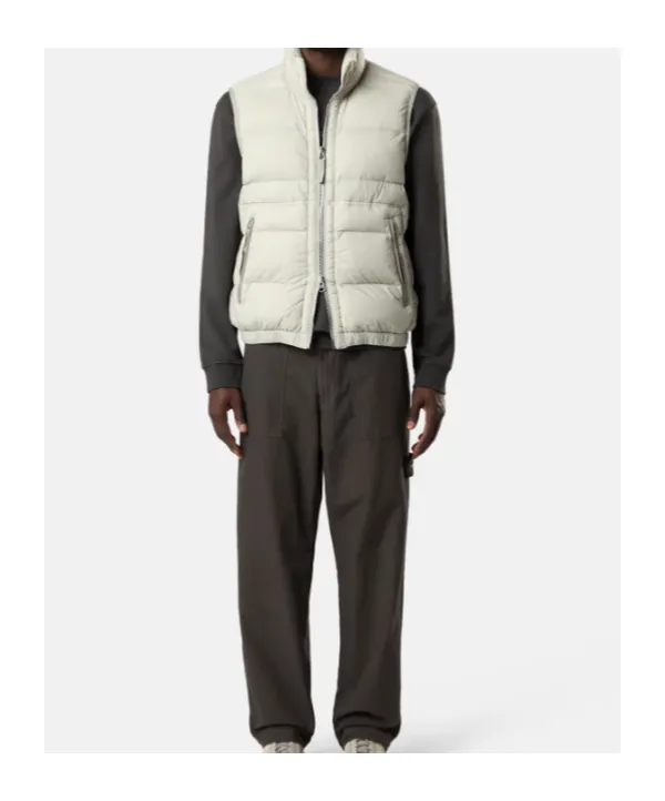 Quilted Zip-Fastening Padded Vest