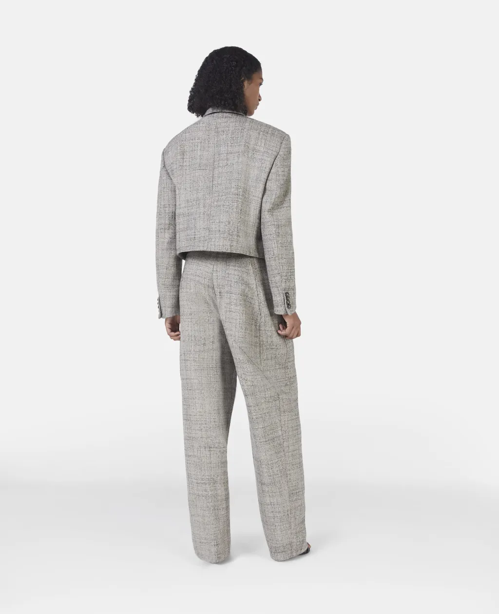 Cropped Double-Breasted Blazer