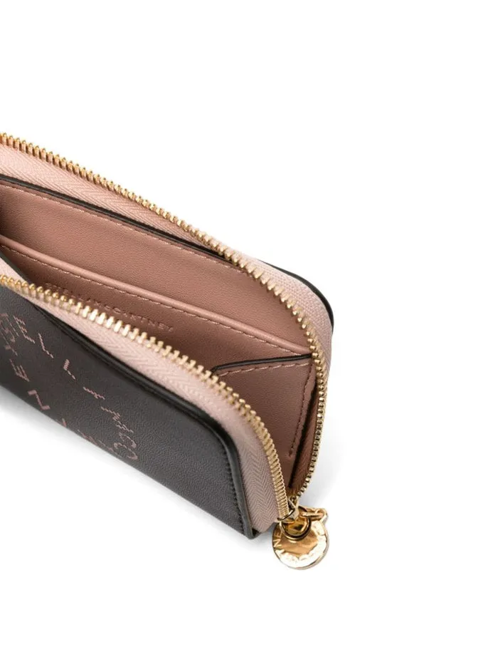 Logo-Print Bicolour Wallet