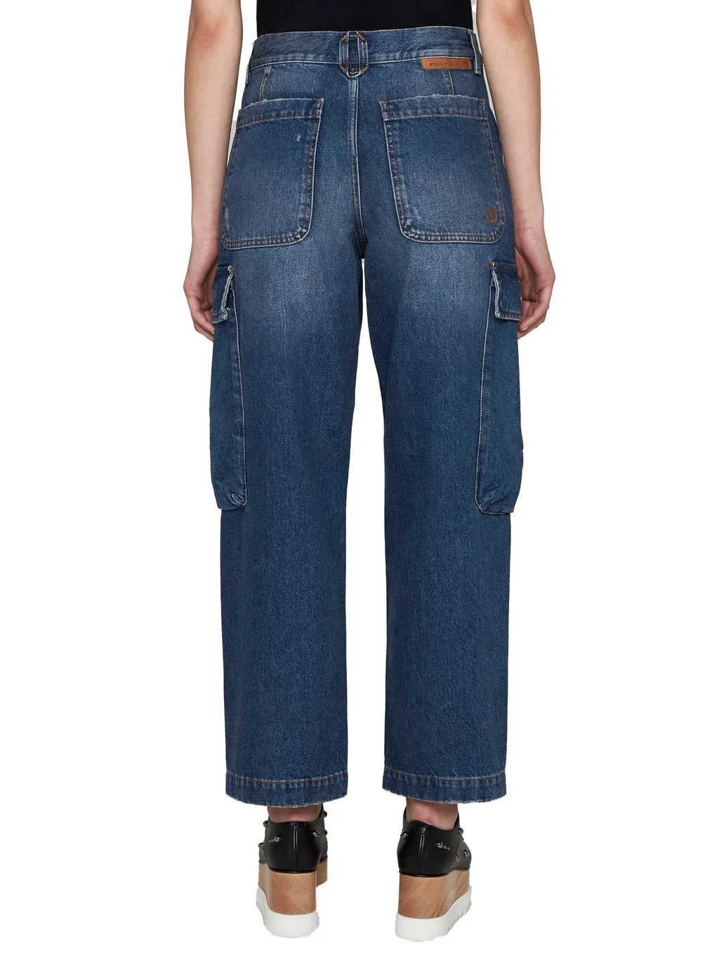High-Waisted Cropped Leg Jeans