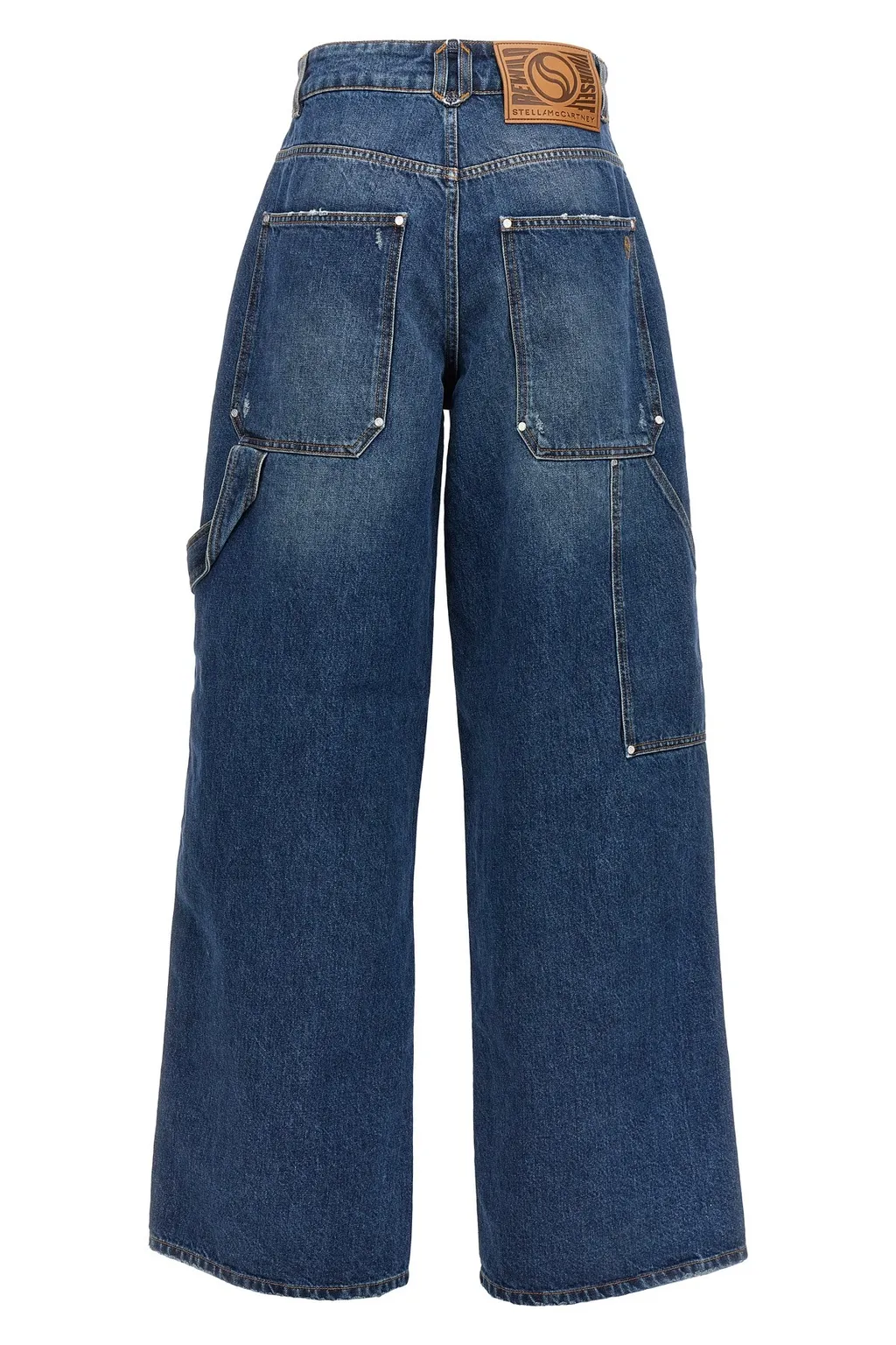 Wide-Leg Cargo Jeans