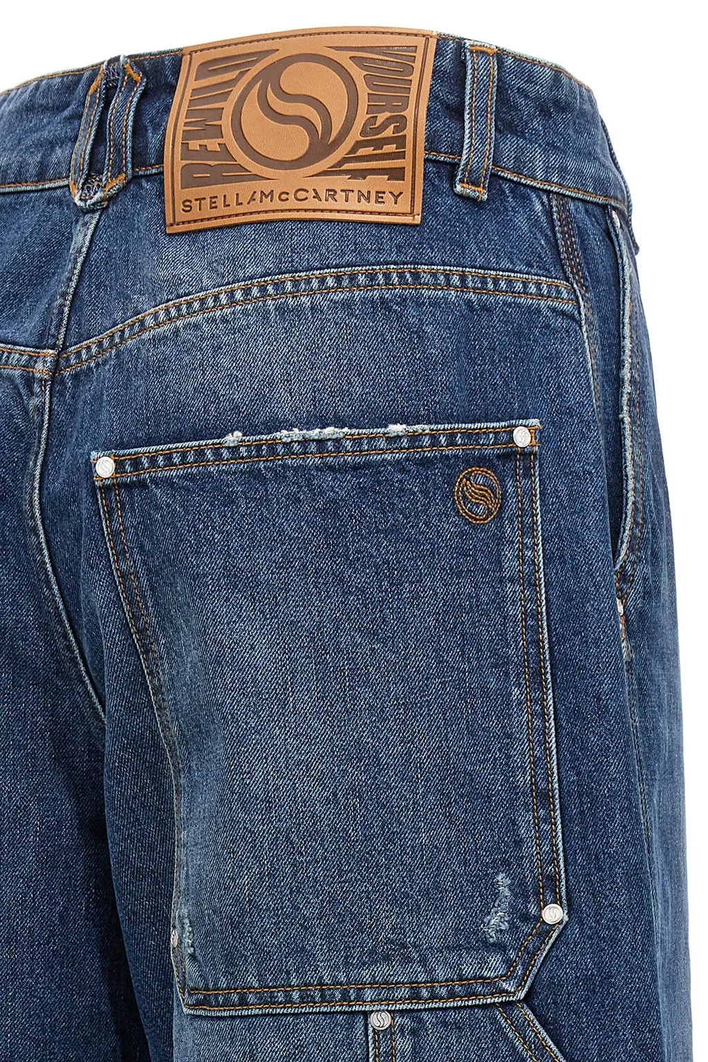 Wide-Leg Cargo Jeans
