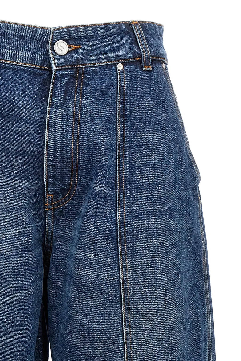 Wide-Leg Cargo Jeans