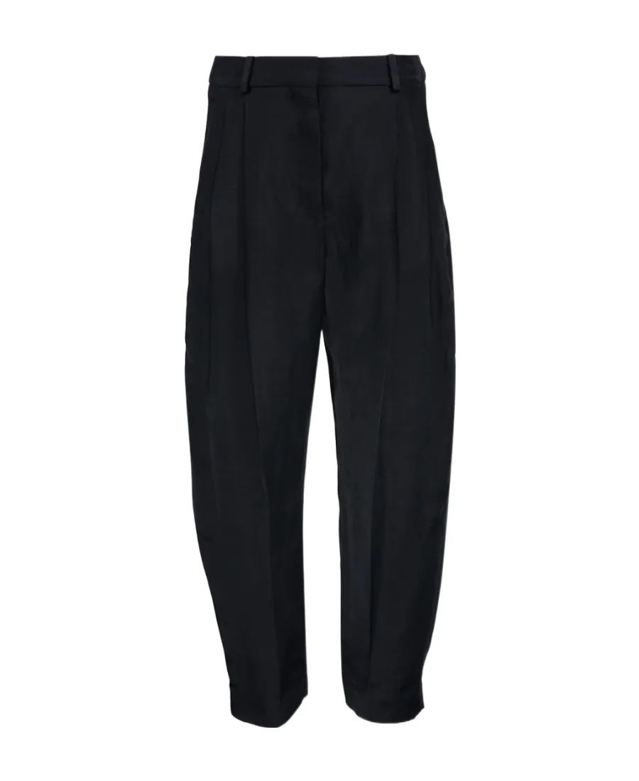 Pressed-Crease Tapered Trousers