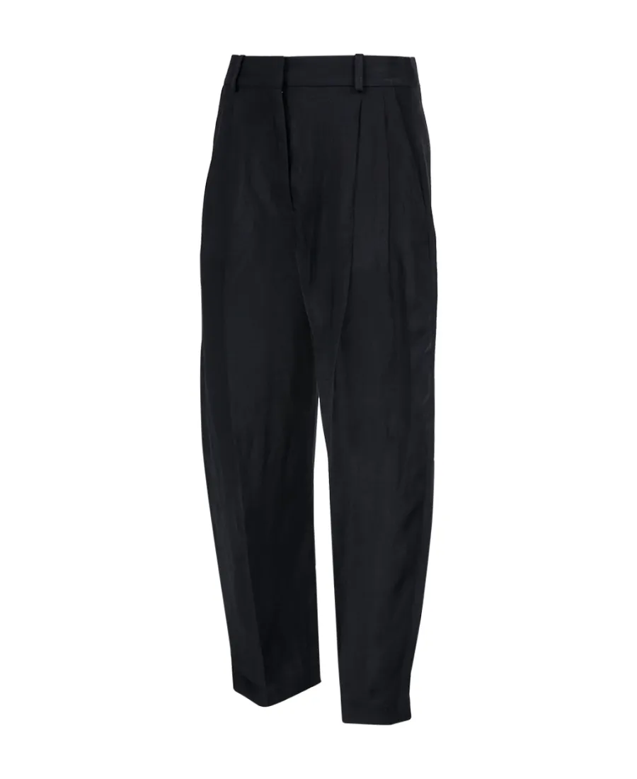 Pressed-Crease Tapered Trousers