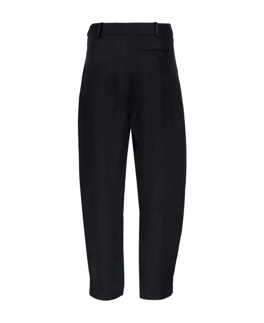 Pressed-Crease Tapered Trousers