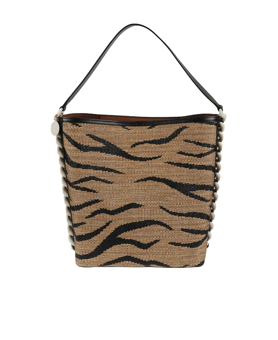 Tiger Stripe Top Handle Bag