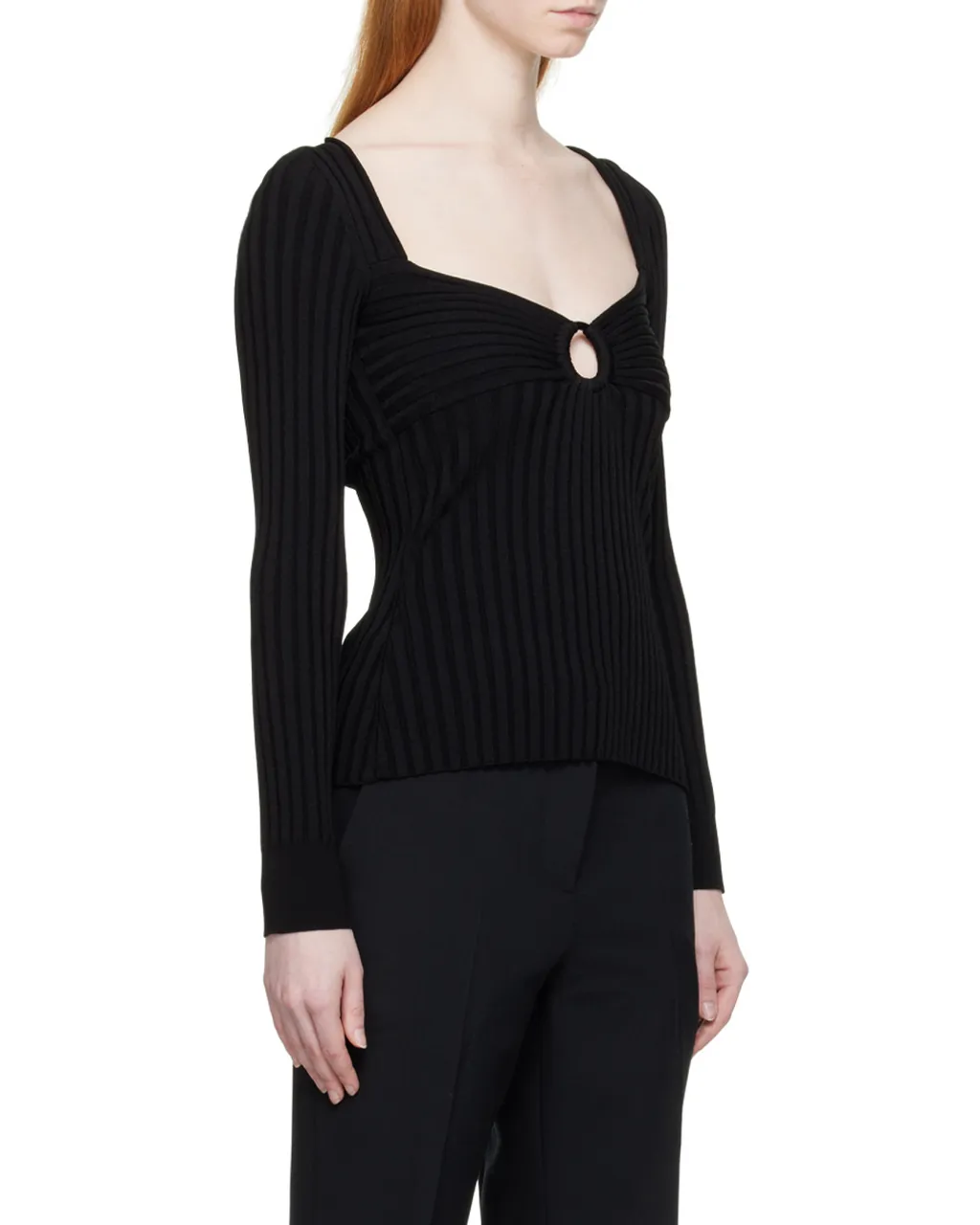 Detailed Rib Knit Top