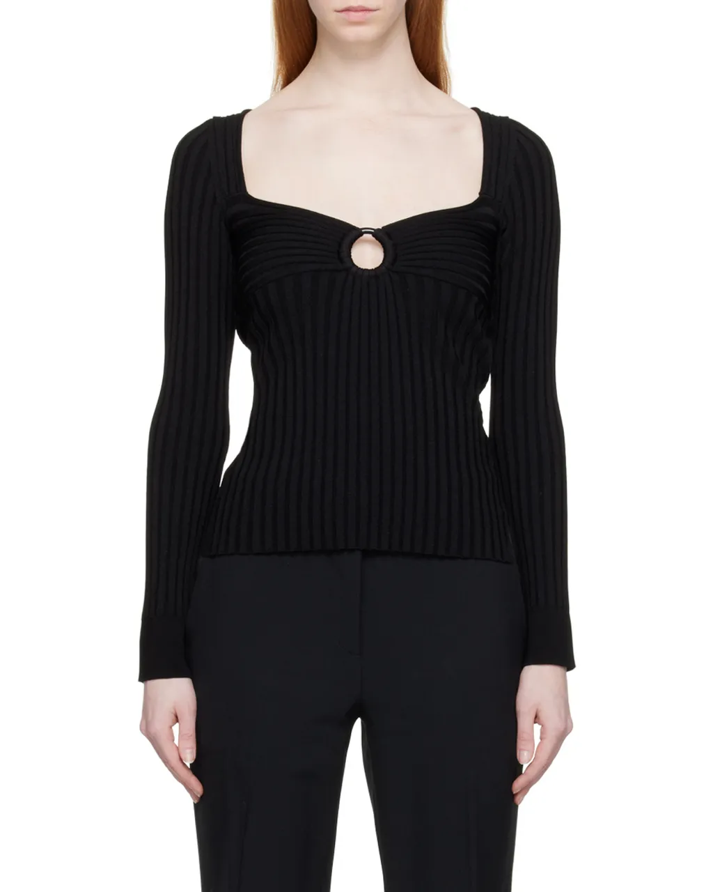 Detailed Rib Knit Top