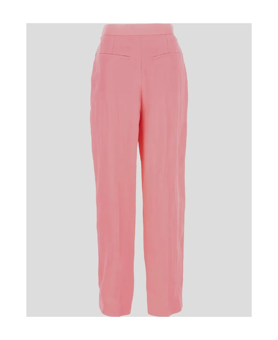 Pleated Straight Leg Trousers