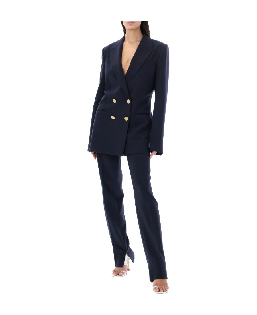 Split Cuff Straight-Leg Pants