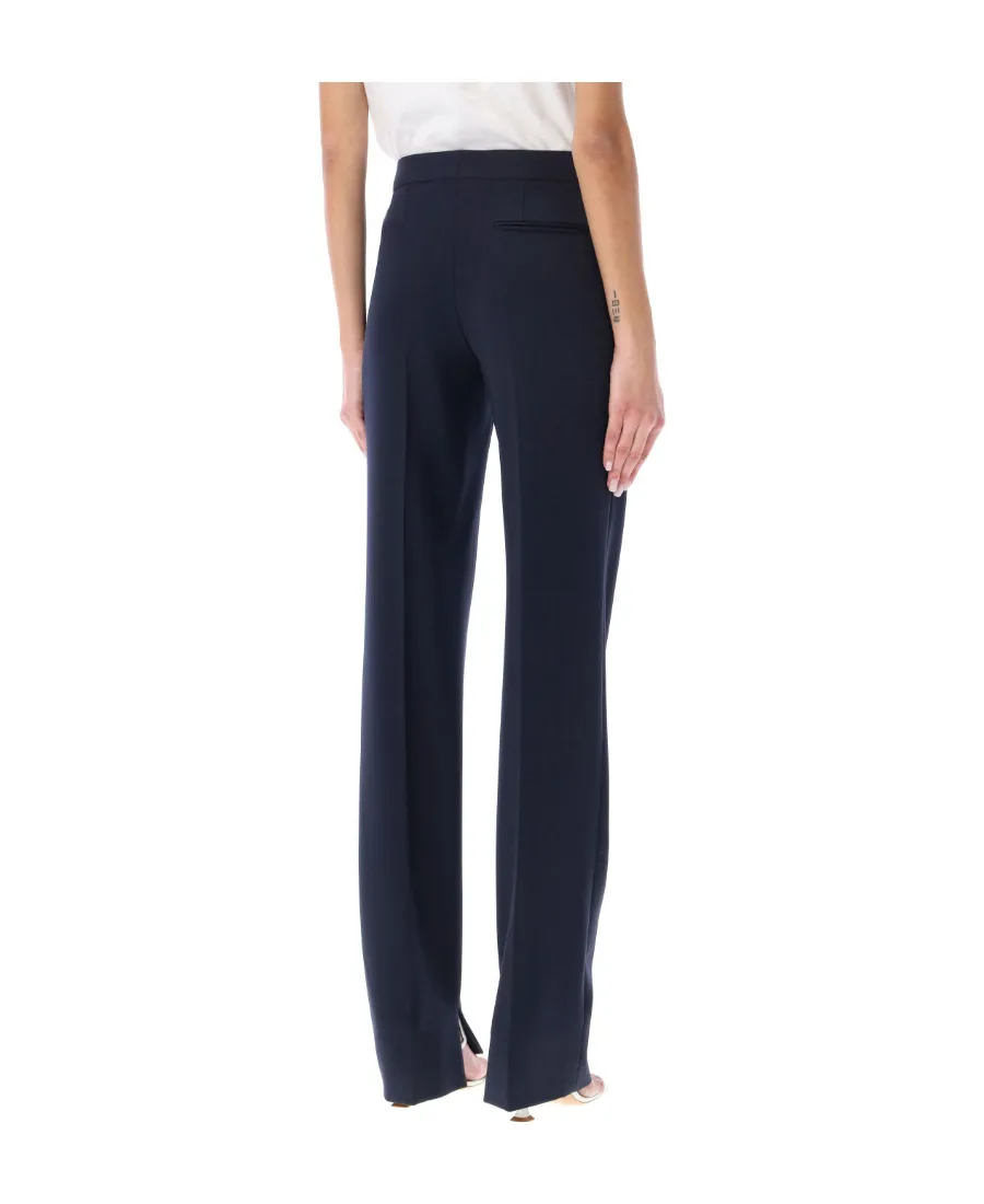 Split Cuff Straight-Leg Pants