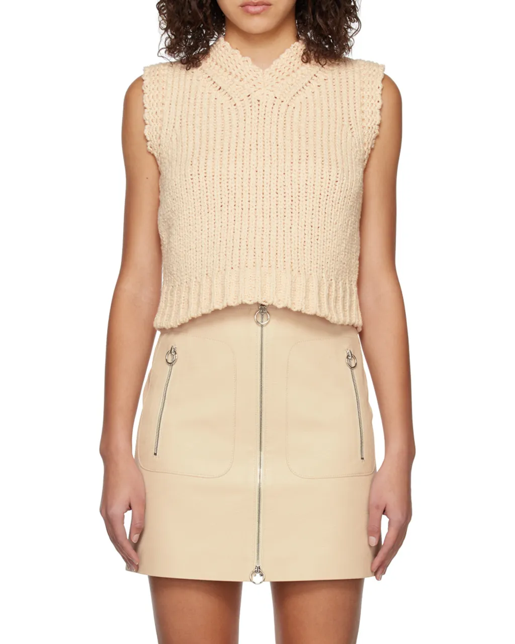 V-Neck Knitted Vest