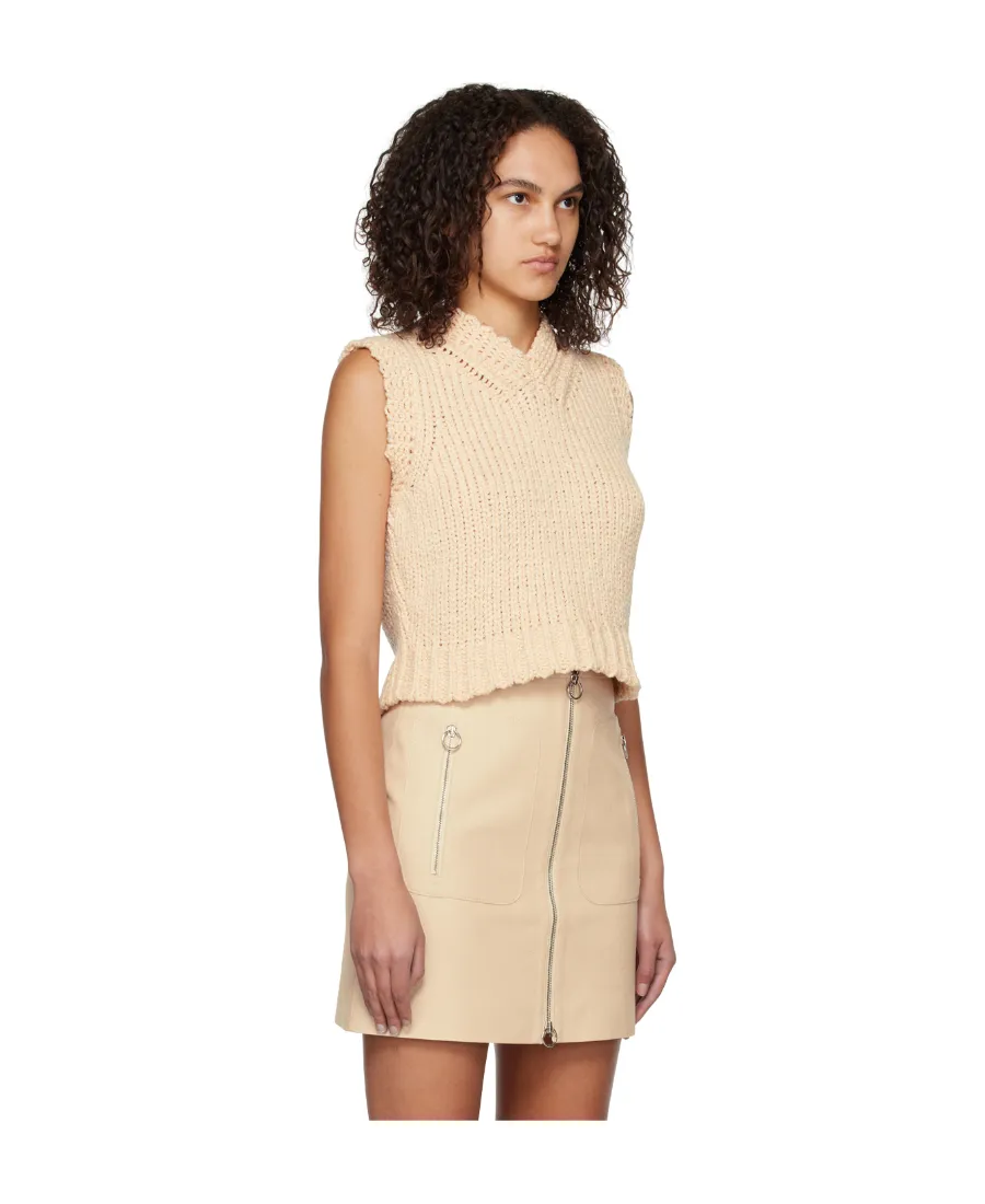 V-Neck Knitted Vest