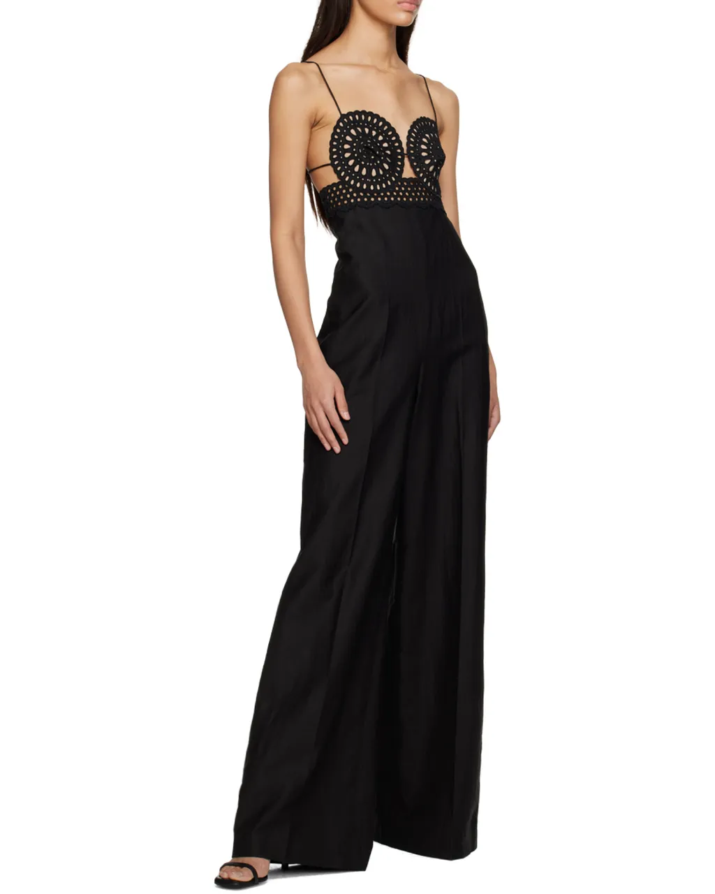 Cut-Out Flared Leg Jumpsuit