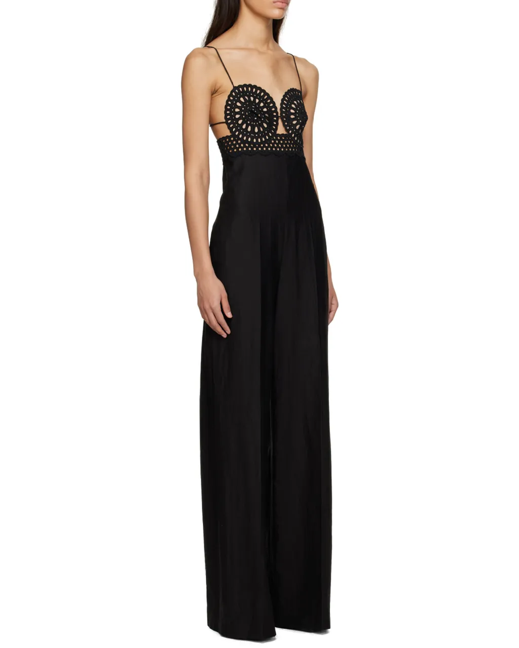 Cut-Out Flared Leg Jumpsuit