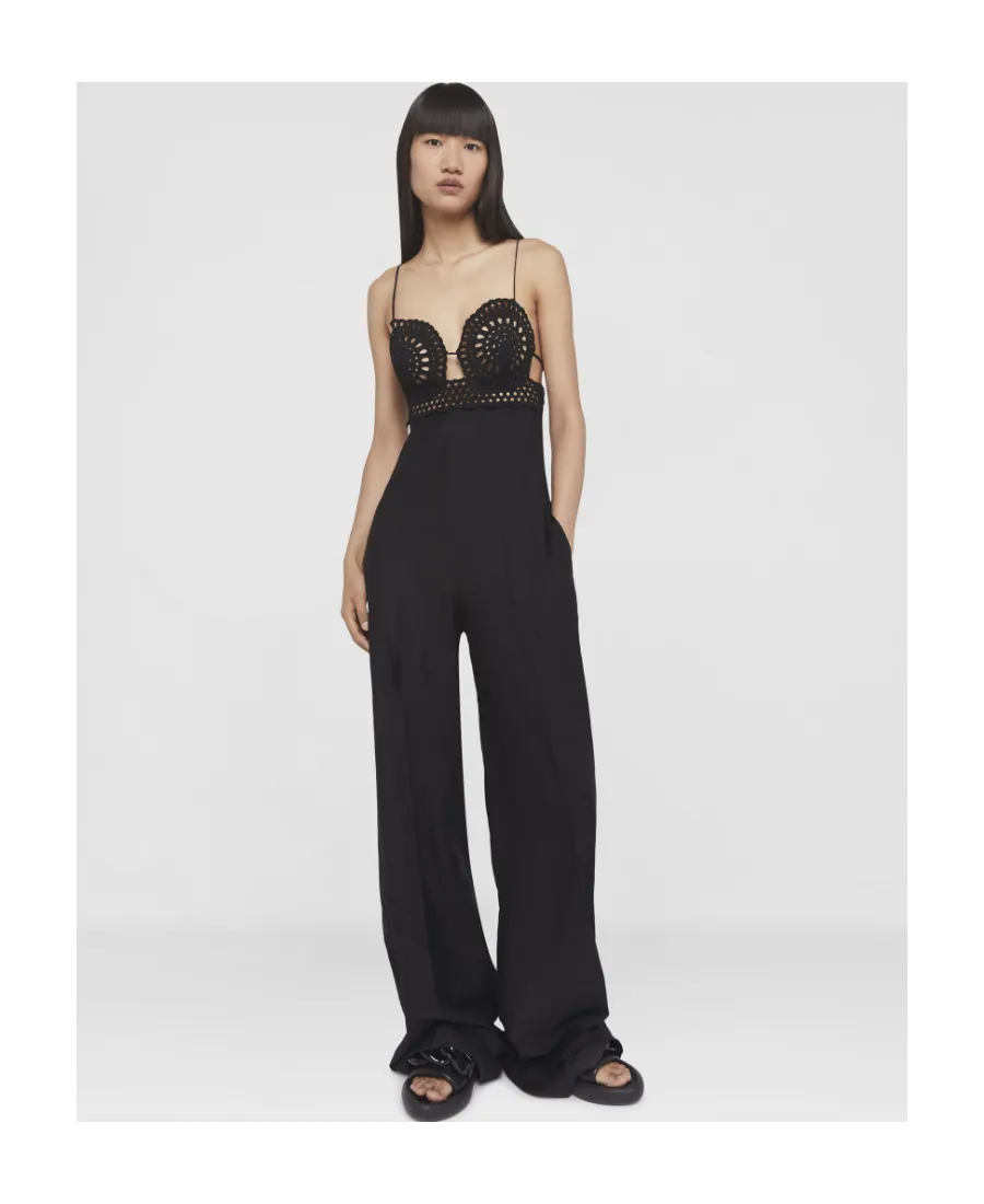 Cut-Out Flared Leg Jumpsuit