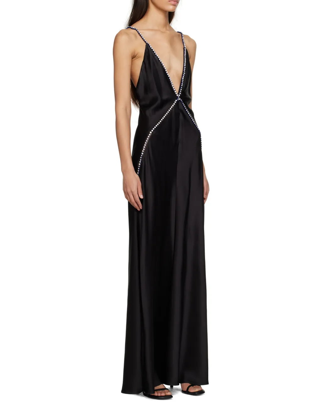 Embellished V-Neck Dress