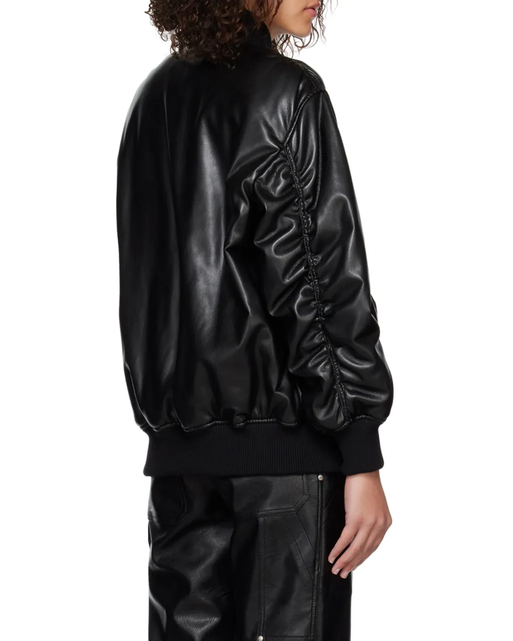 Logo Leather Jacket