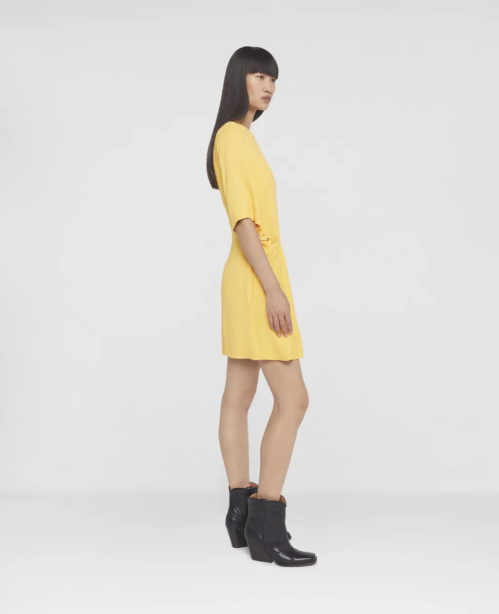 Chain-Linked Crewneck Mini Dress