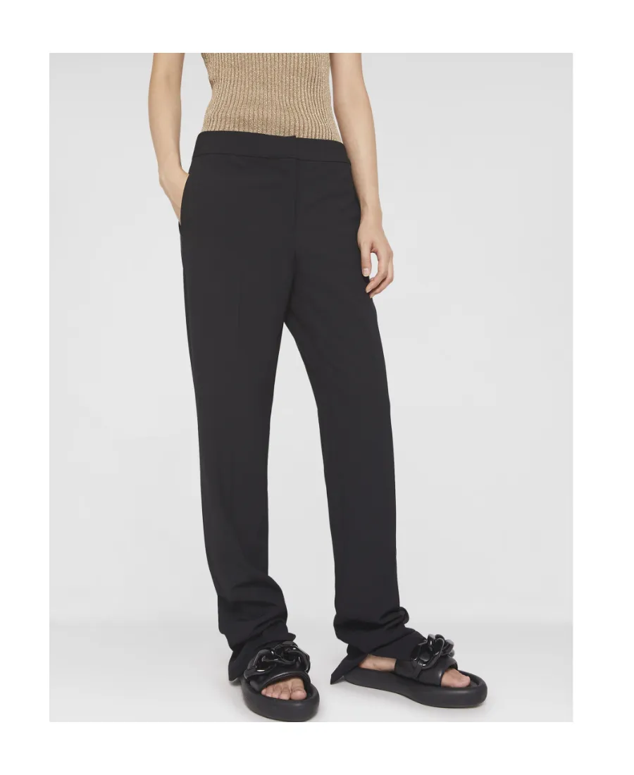 Split Cuff Straight Leg Trousers