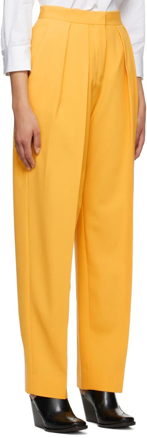 High-Waisted Straight-Leg Pants